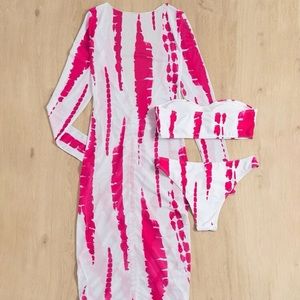 Two piece swing suit with cover up